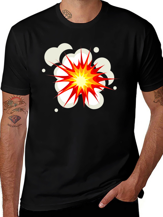 Explosion Graphic Black T-Shirt