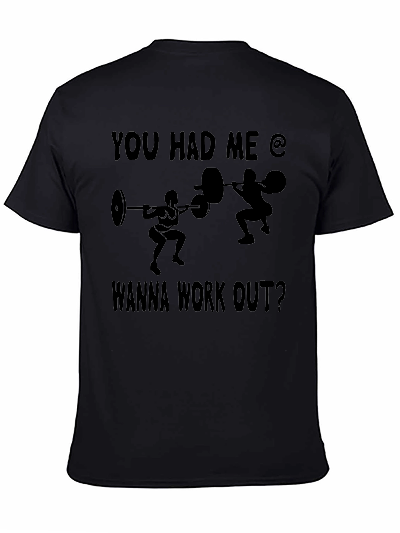 Workout Motivation Black Graphic Tee