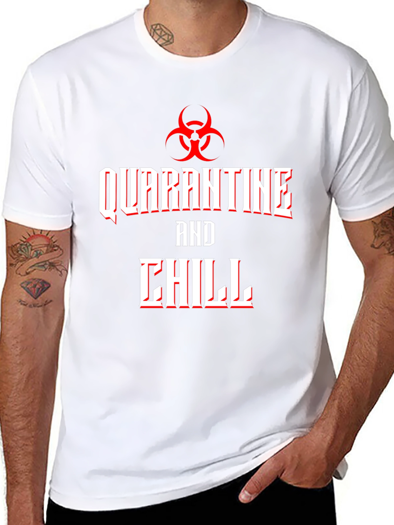 Quarantine and Chill Biohazard T-Shirt