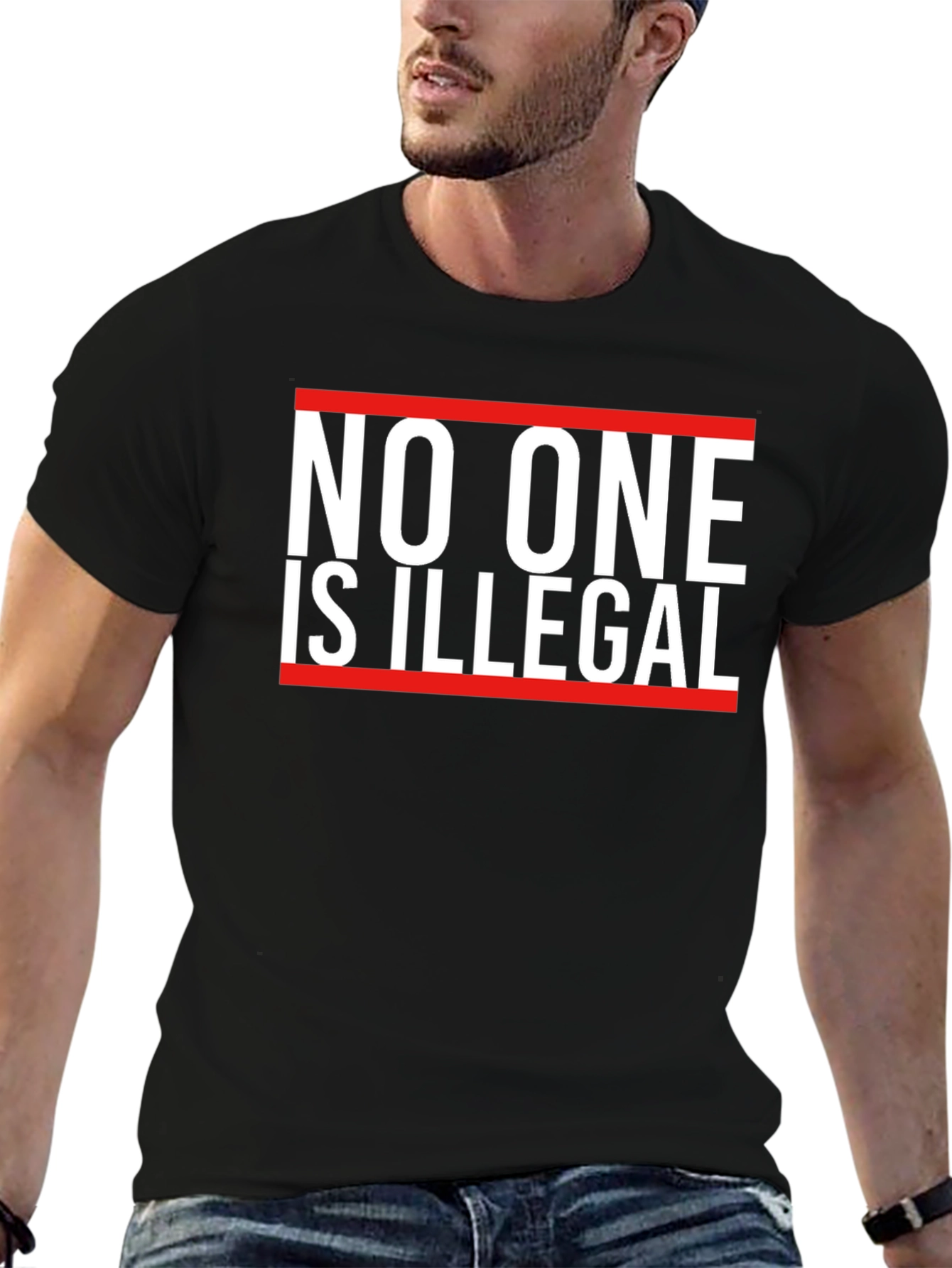 No One is Illegal Graphic Tee