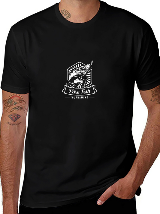 Pike Fish Tournament T-Shirt - Black