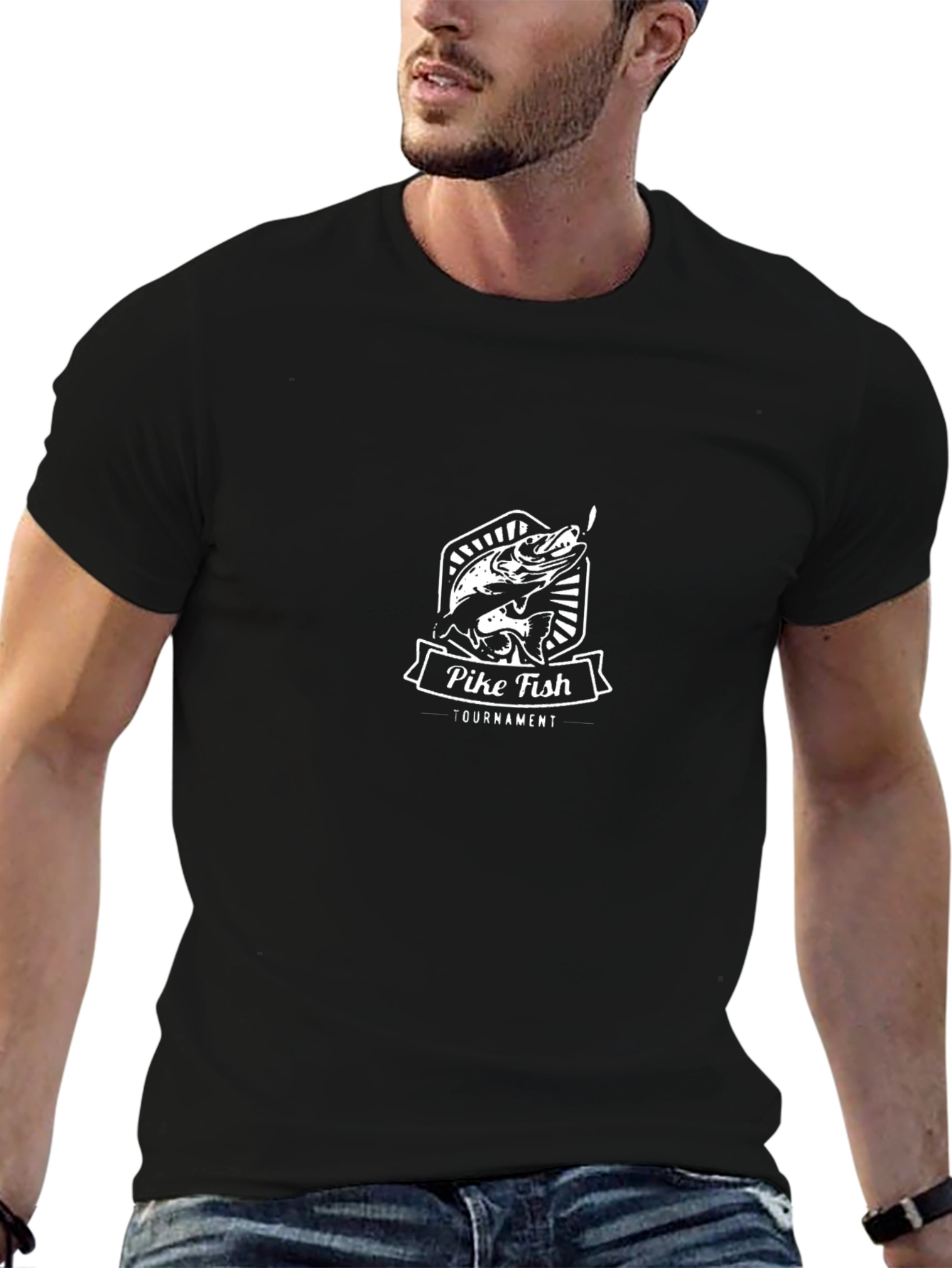 Pike Fish Tournament T-Shirt - Black