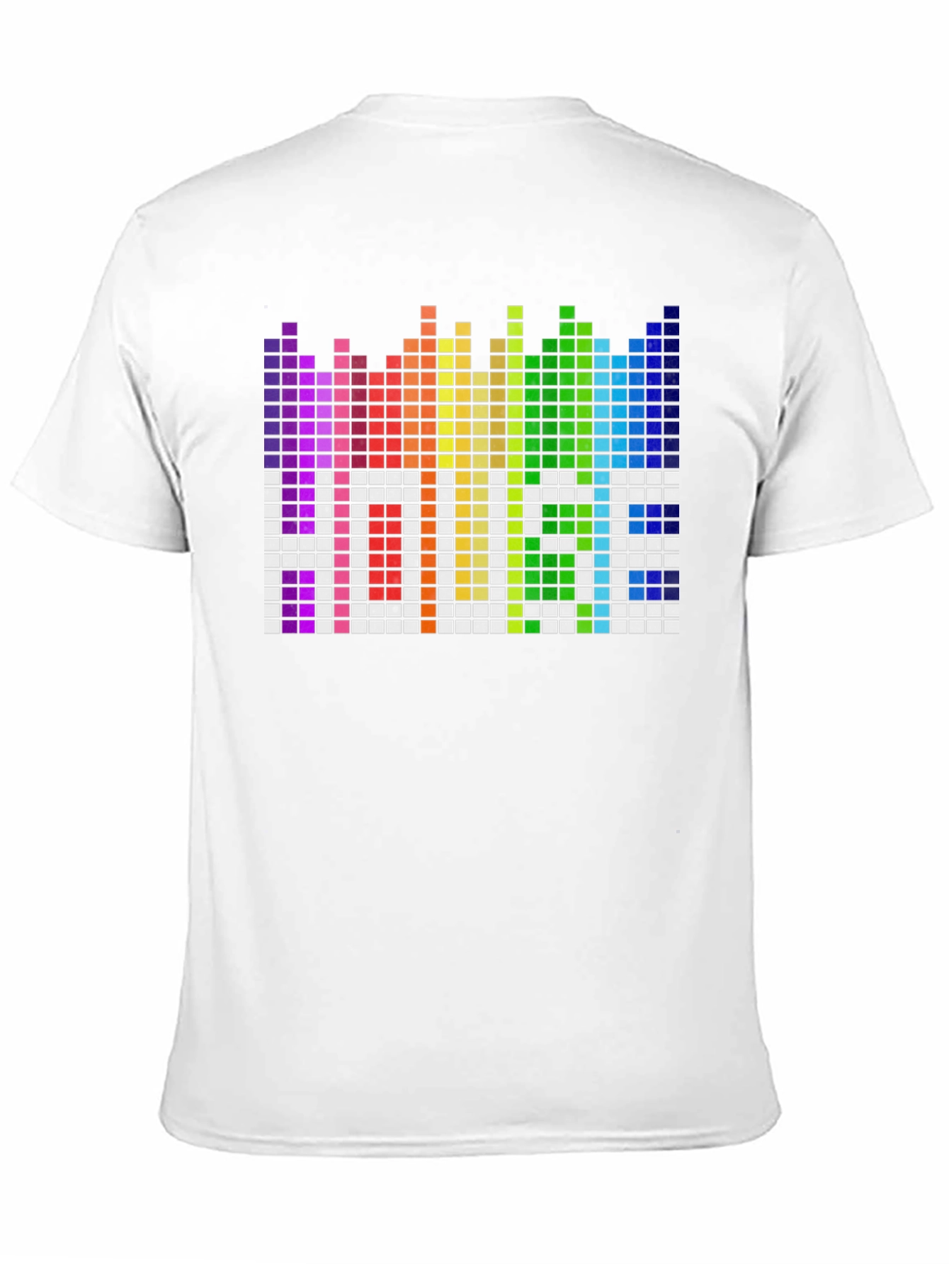 Rainbow Pixel EQ T-Shirt - Black