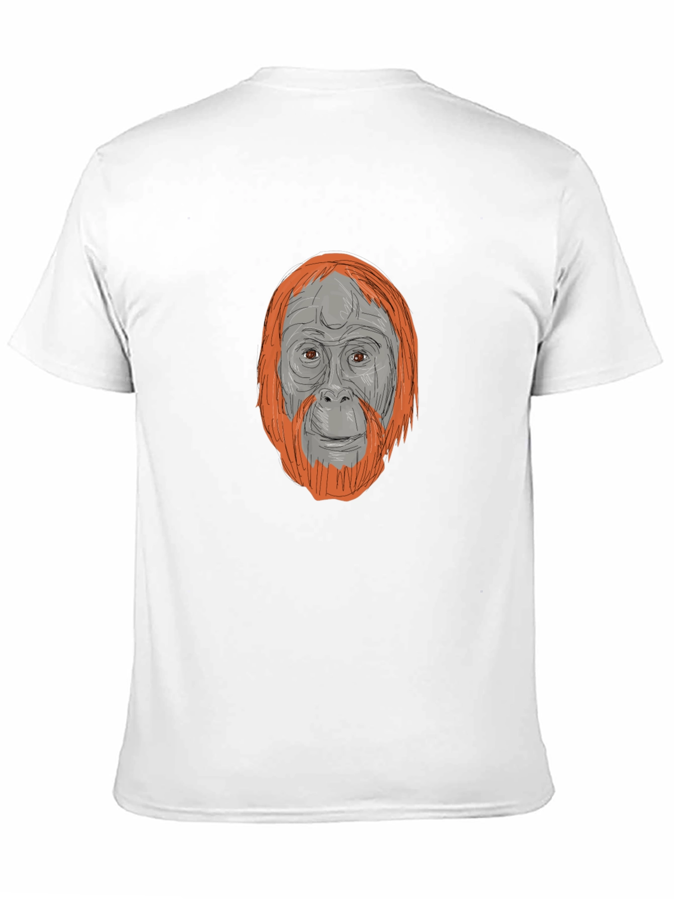 Orangutan Graphic Tee - Stylish Animal Print