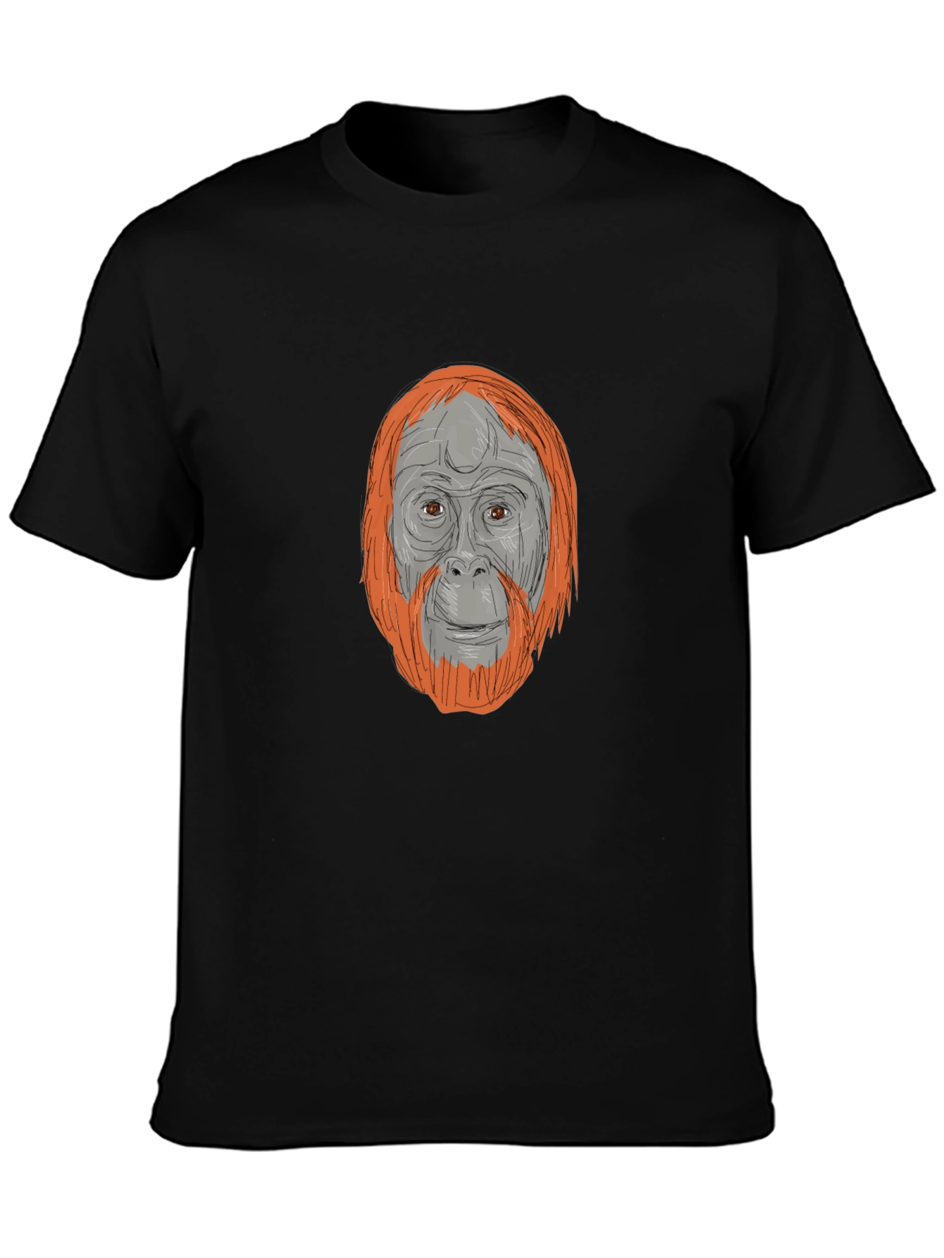 Orangutan Graphic Tee - Stylish Animal Print
