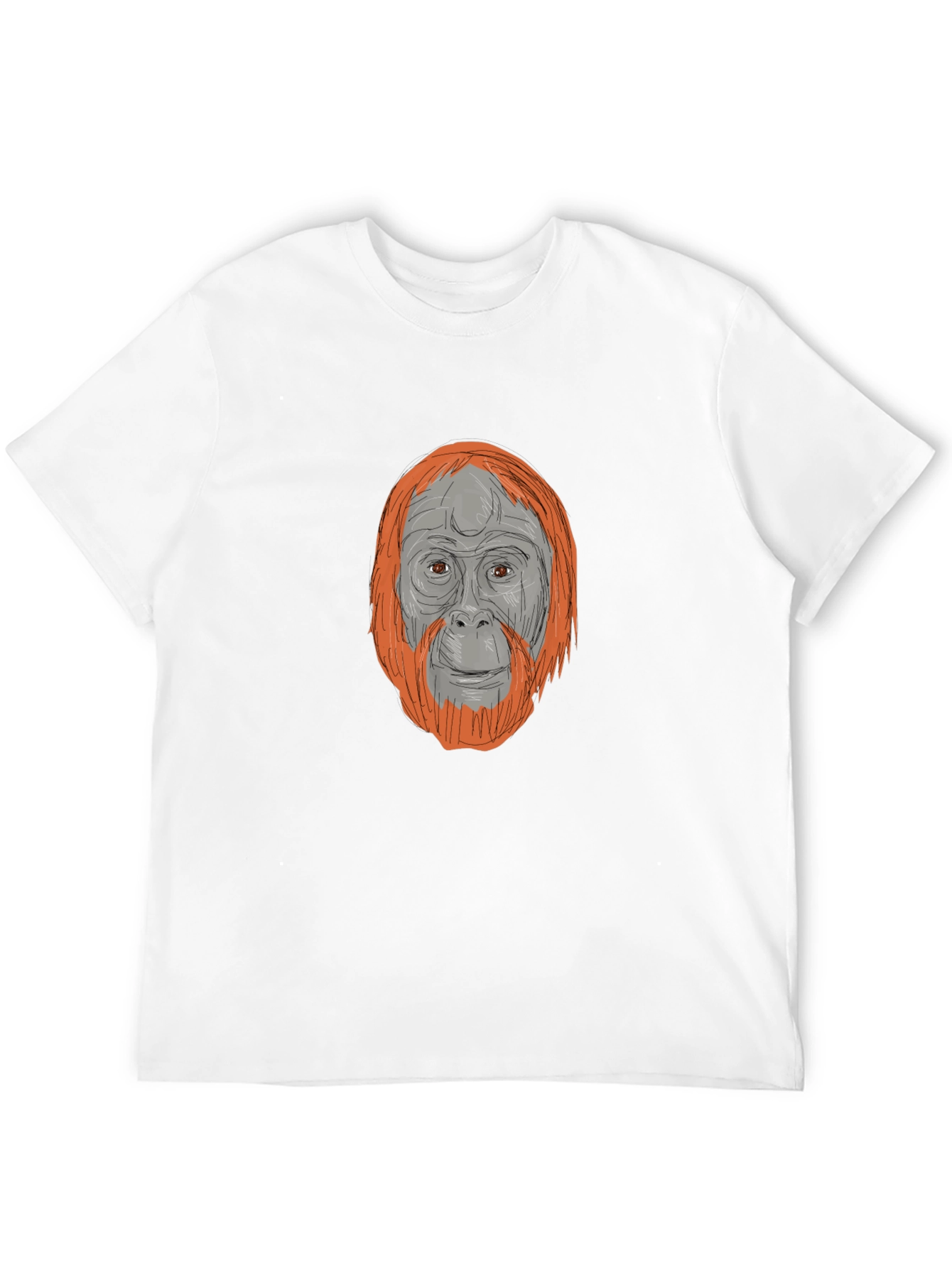 Orangutan Graphic Tee - Stylish Animal Print