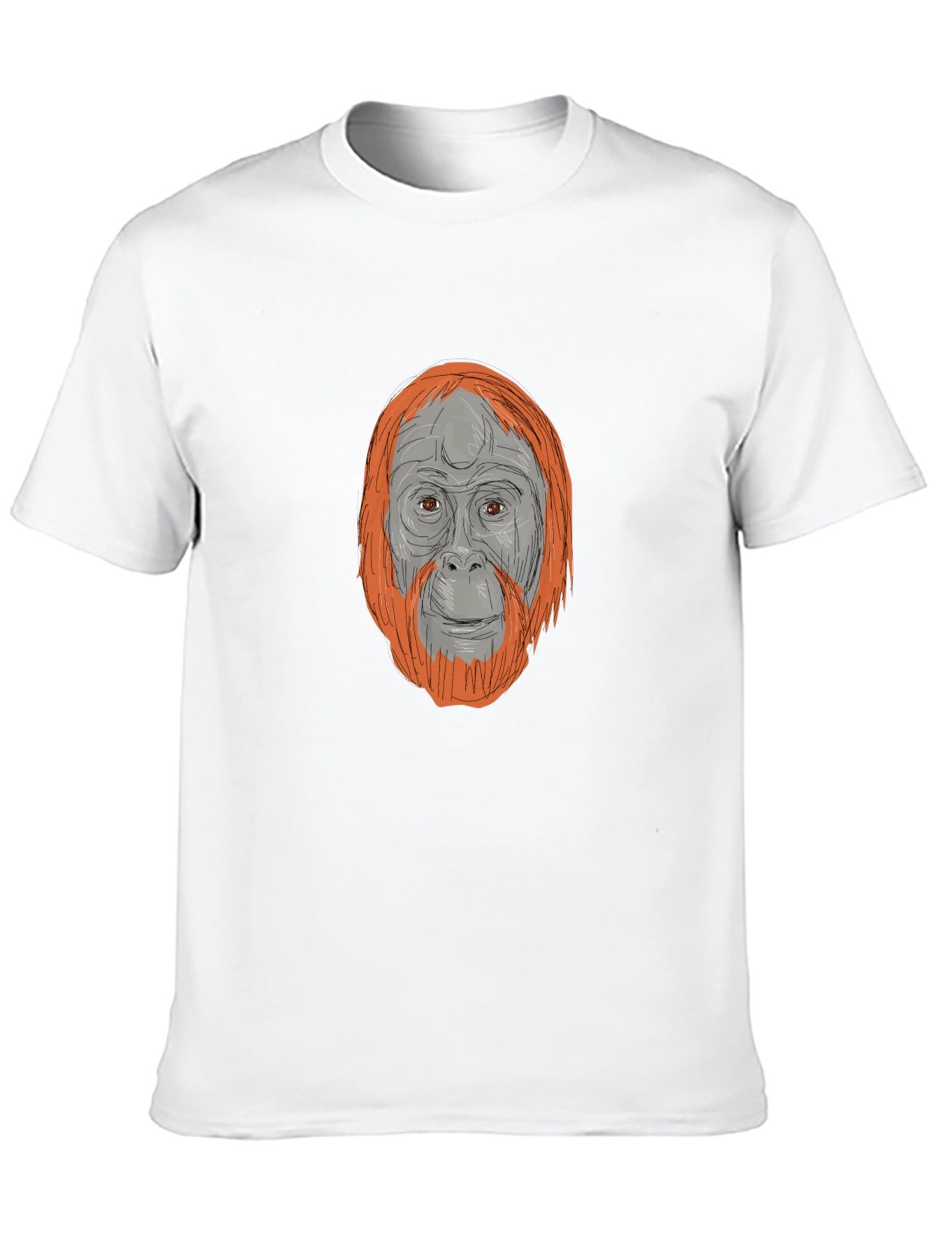 Orangutan Graphic Tee - Stylish Animal Print