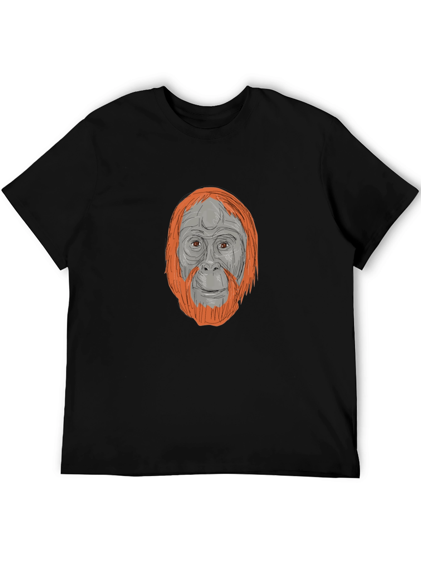 Orangutan Graphic Tee - Stylish Animal Print