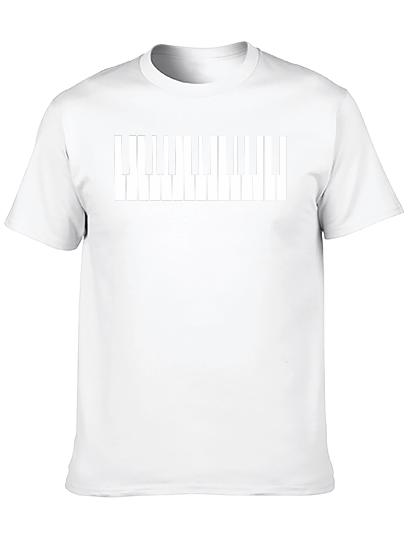Piano Keys Graphic Tee - Musicians Novelty T-Shirt