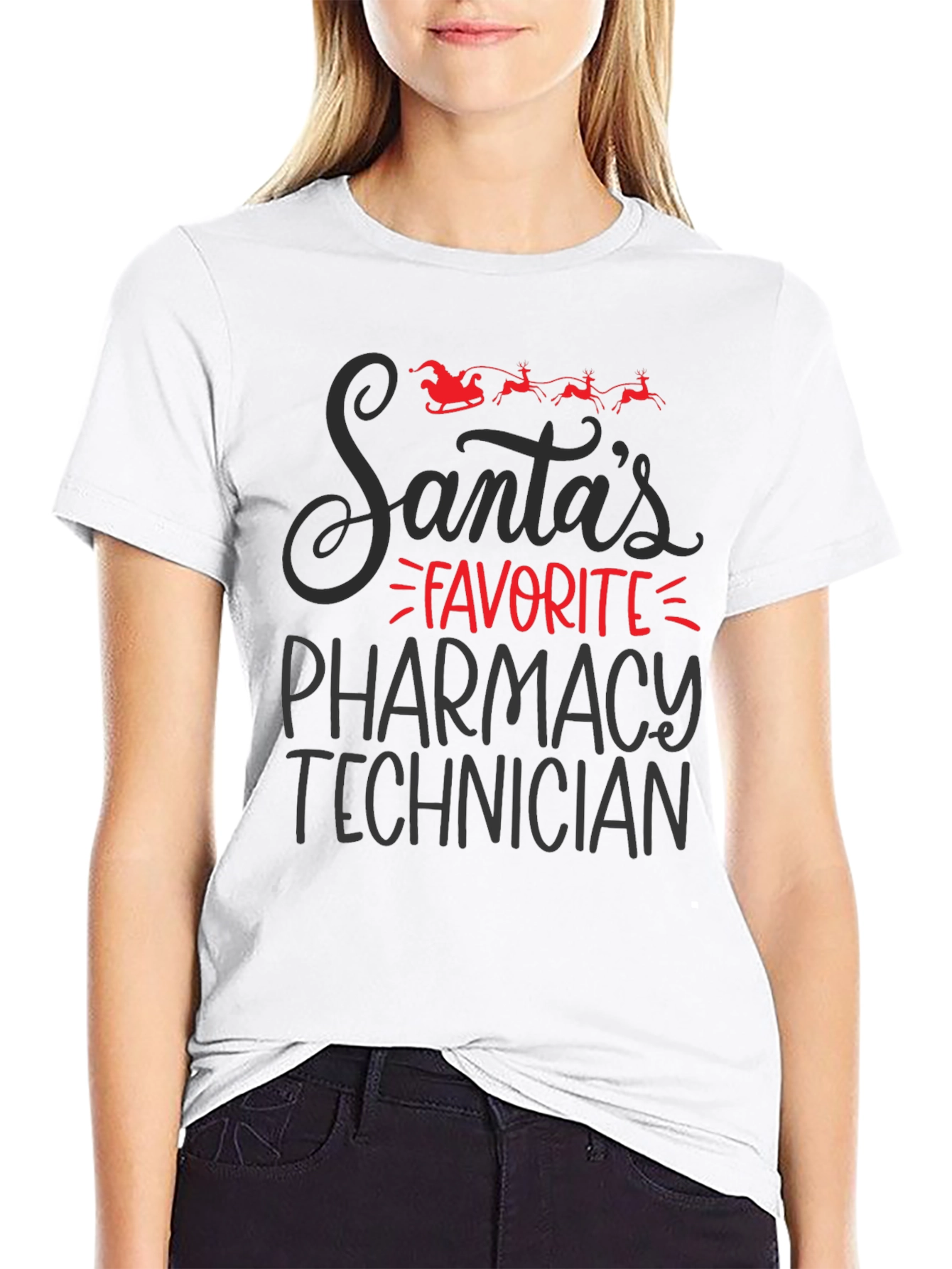 Santas Favorite Pharmacy Technician T-Shirt