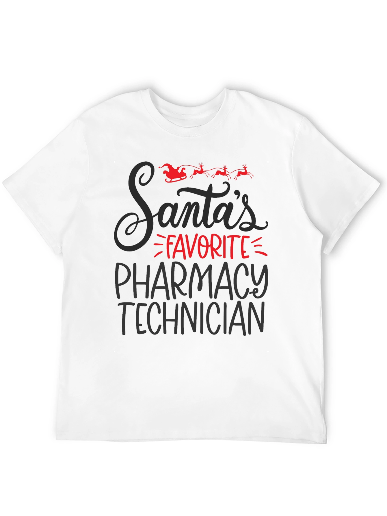 Santas Favorite Pharmacy Technician T-Shirt