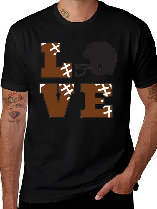 Football LOVE Graphic T-Shirt