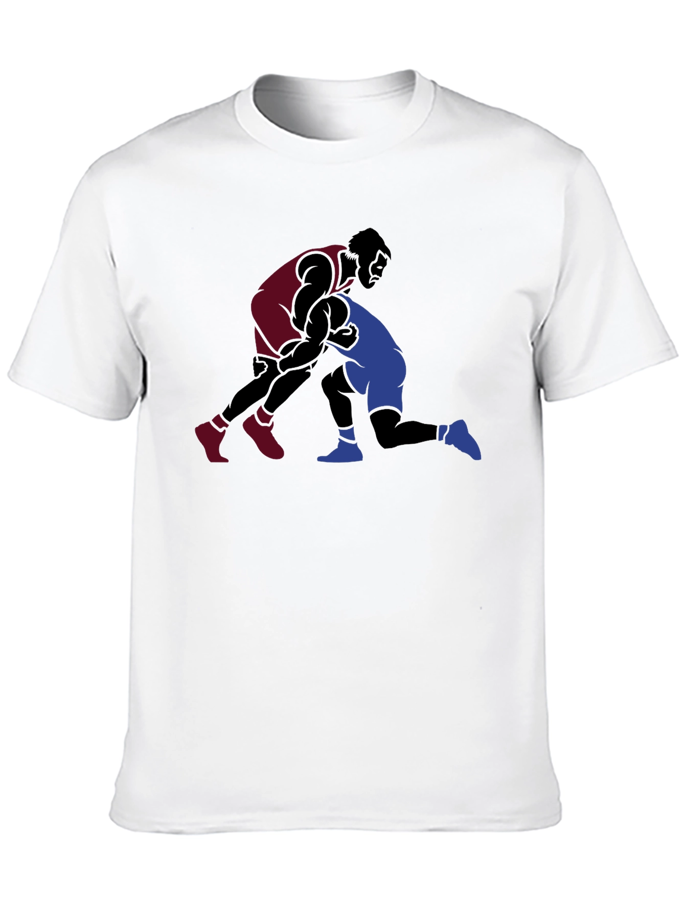 Wrestling Graphic Black T-Shirt