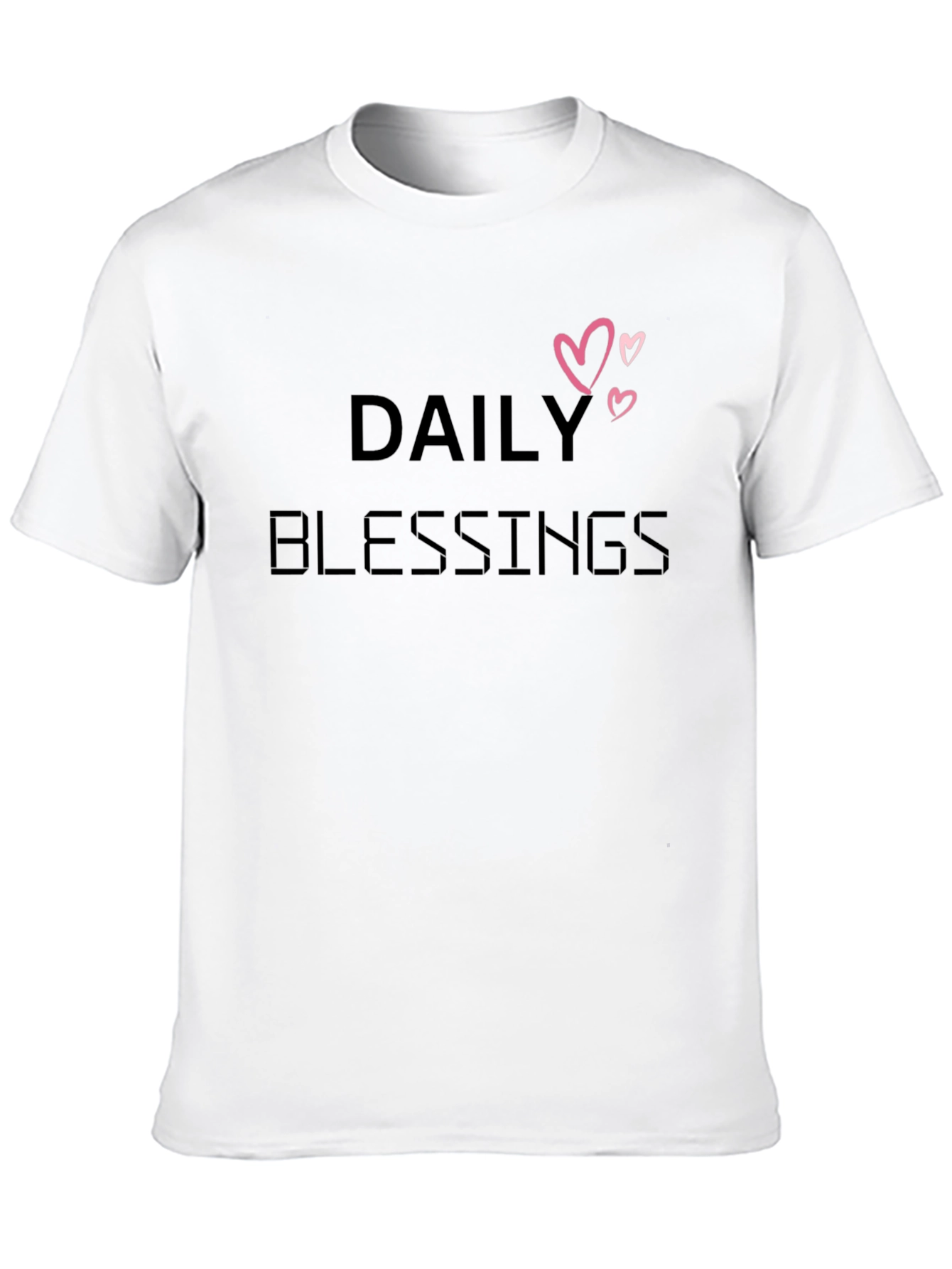 Daily Blessings Black Graphic Tee