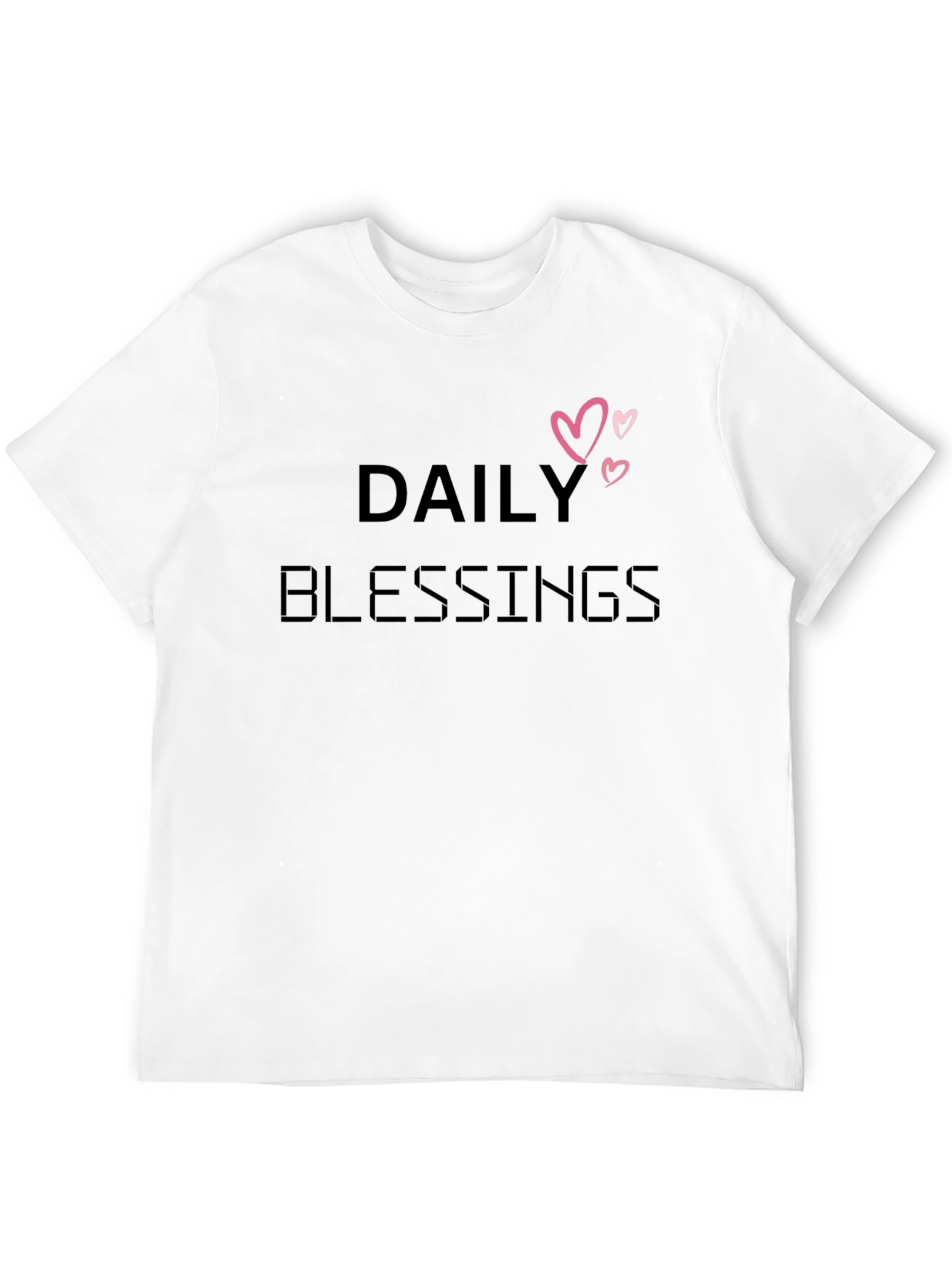 Daily Blessings Black Graphic Tee