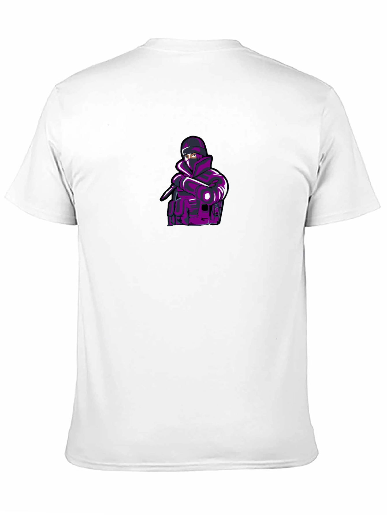 Mens Black T-shirt with Ninja Graphic