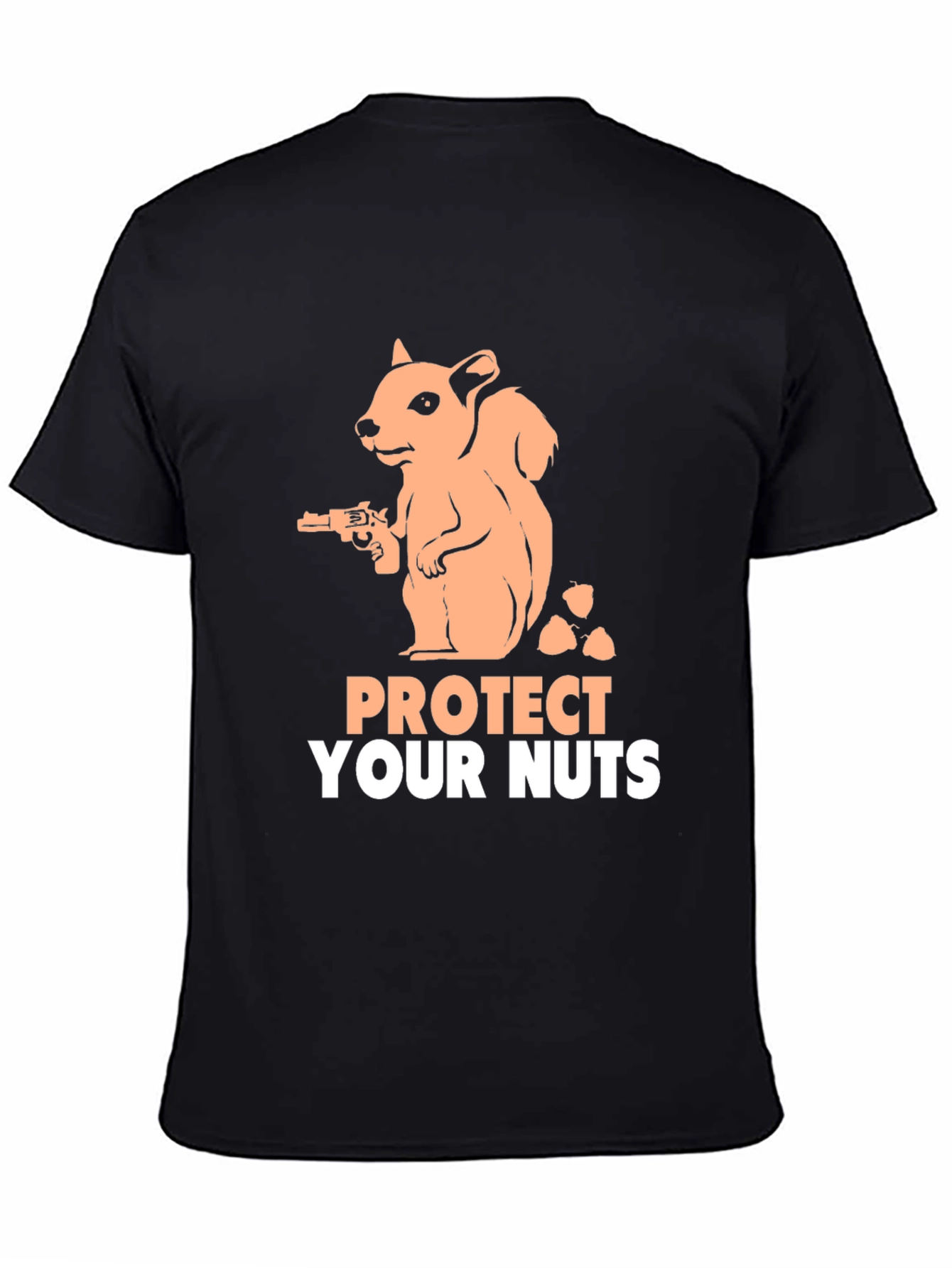 Protect Your Nuts T-Shirt Funny Squirrel Gun Tee