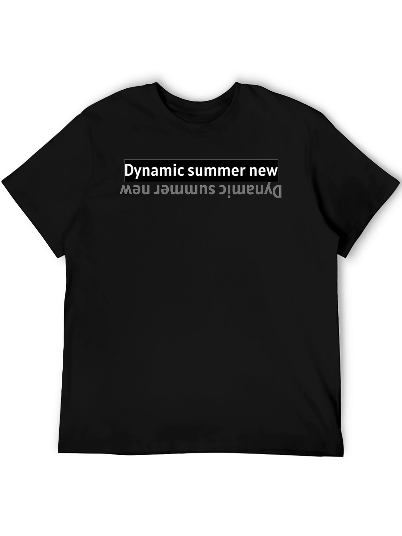 Dynamic Summer New Black T-Shirt