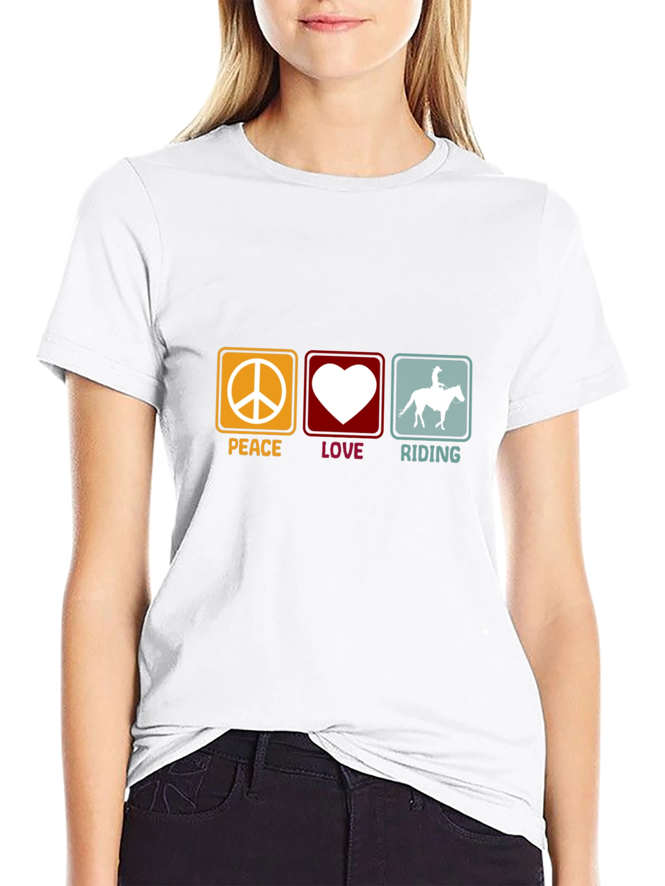 Peace Love Riding T-Shirt