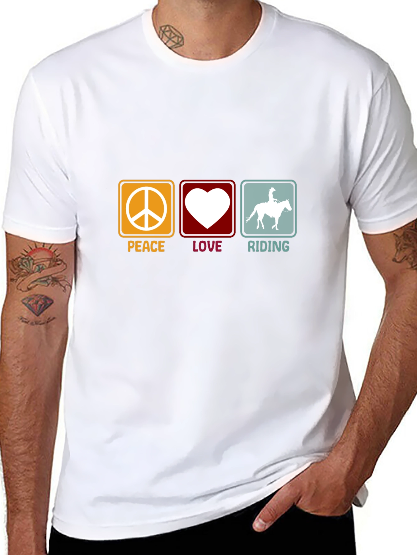 Peace Love Riding T-Shirt