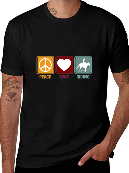 Peace Love Riding T-Shirt