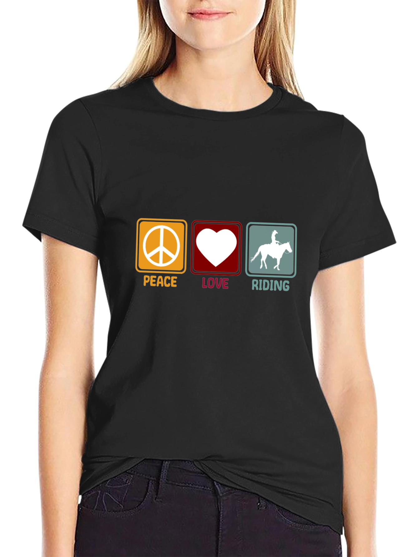 Peace Love Riding T-Shirt