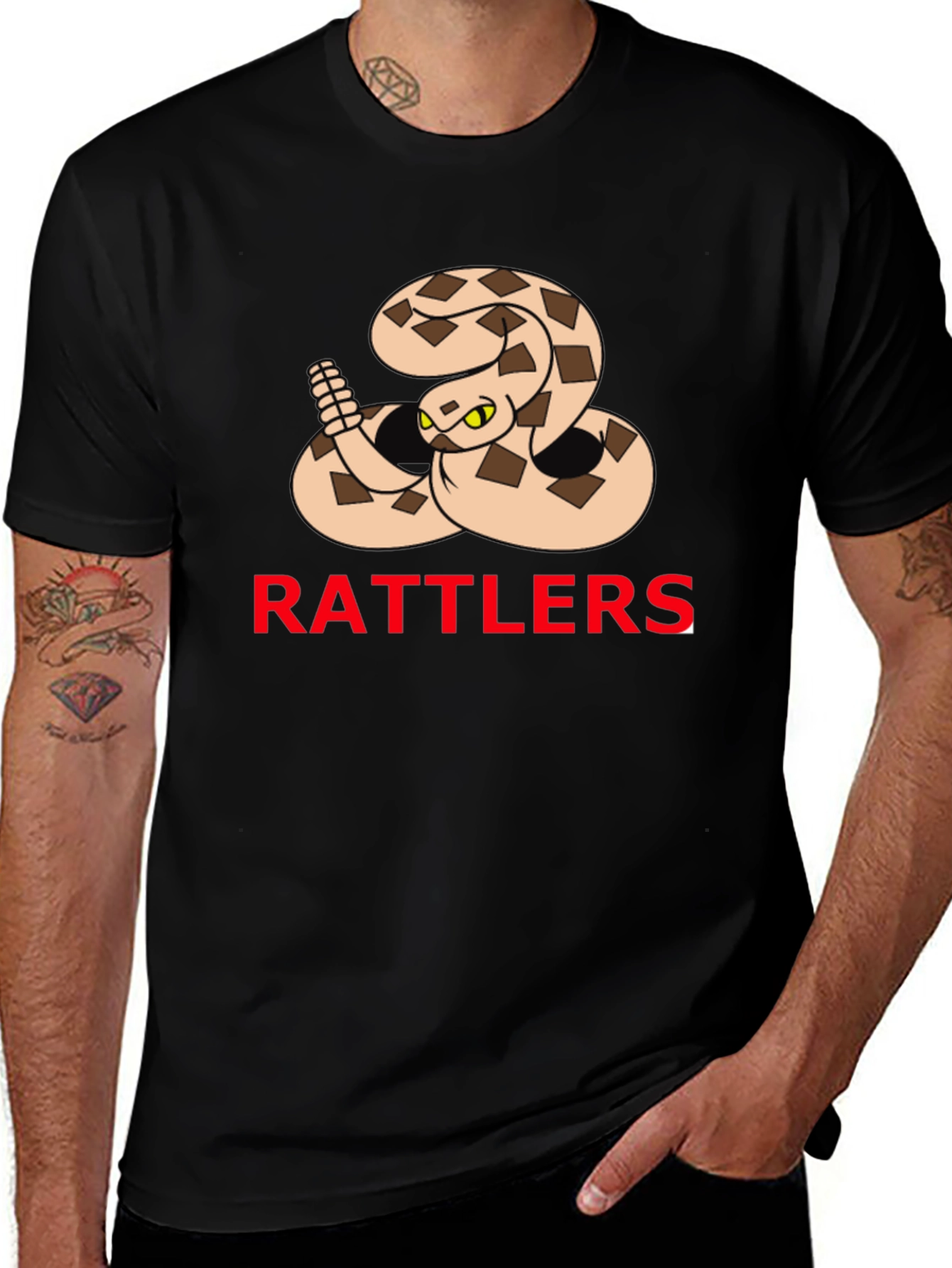 Rattlers Snake Graphic T-Shirt