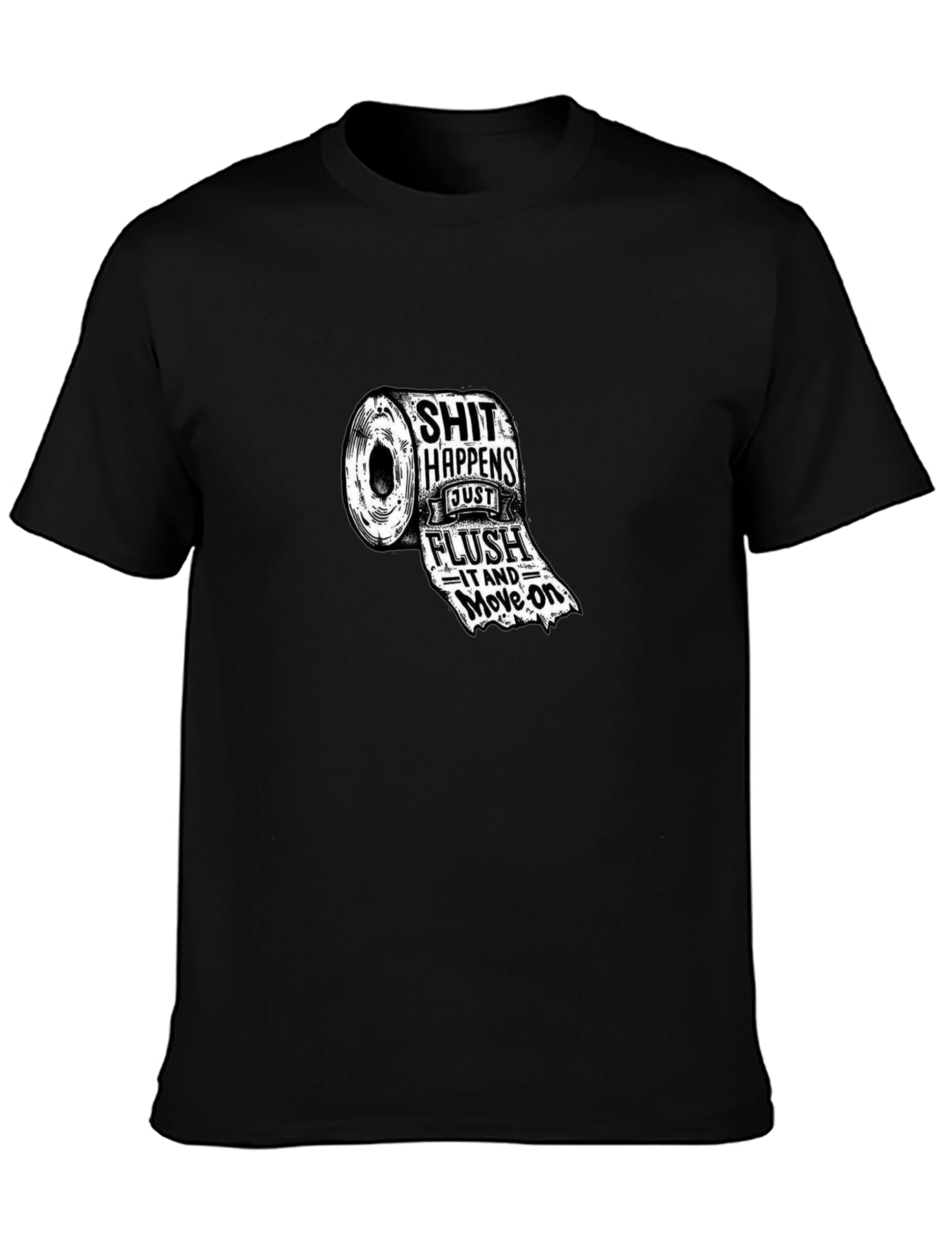 Funny Toilet Paper Roll Graphic T-Shirt