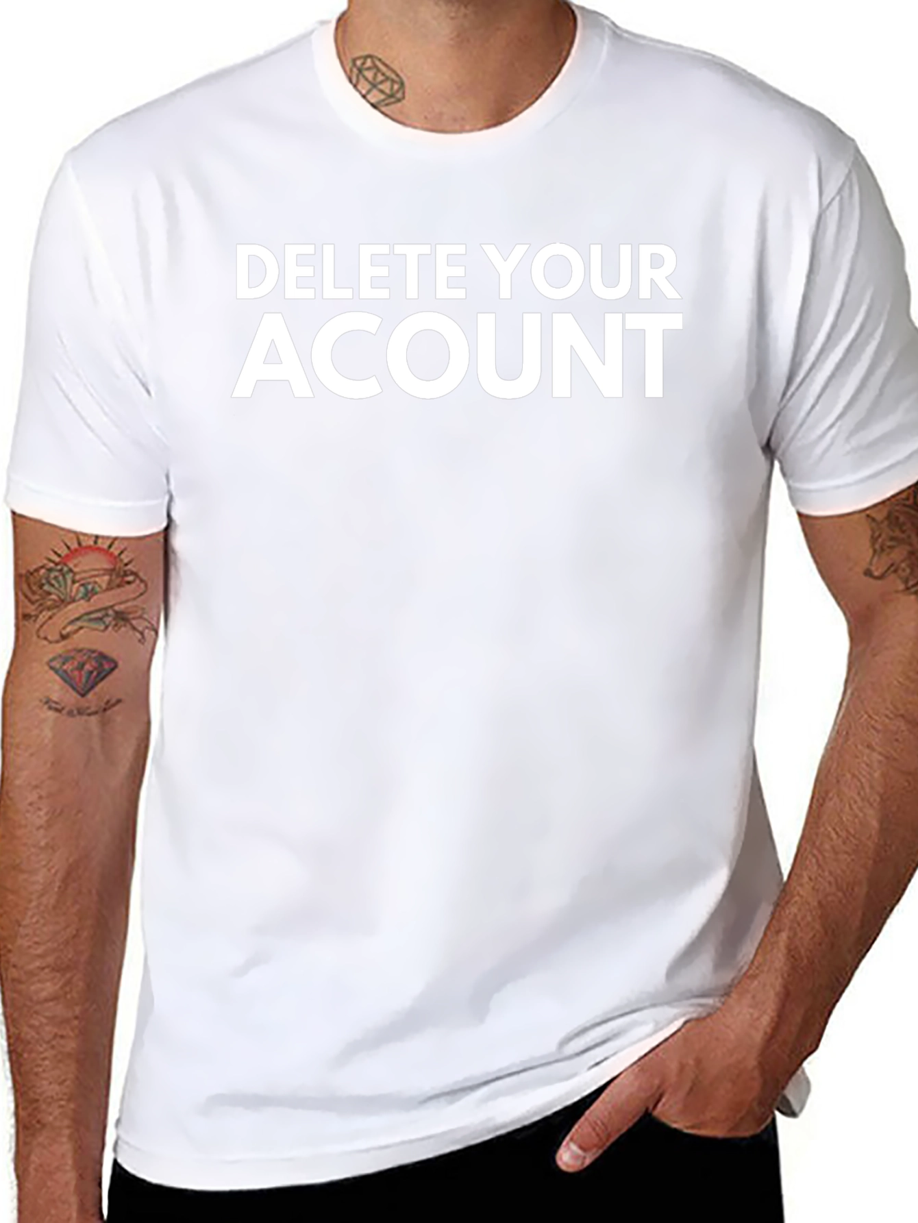 Delete Your Account Graphic Tee