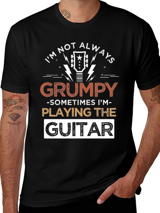 Grumpy Guitar Player T-Shirt - Music Lover Tee