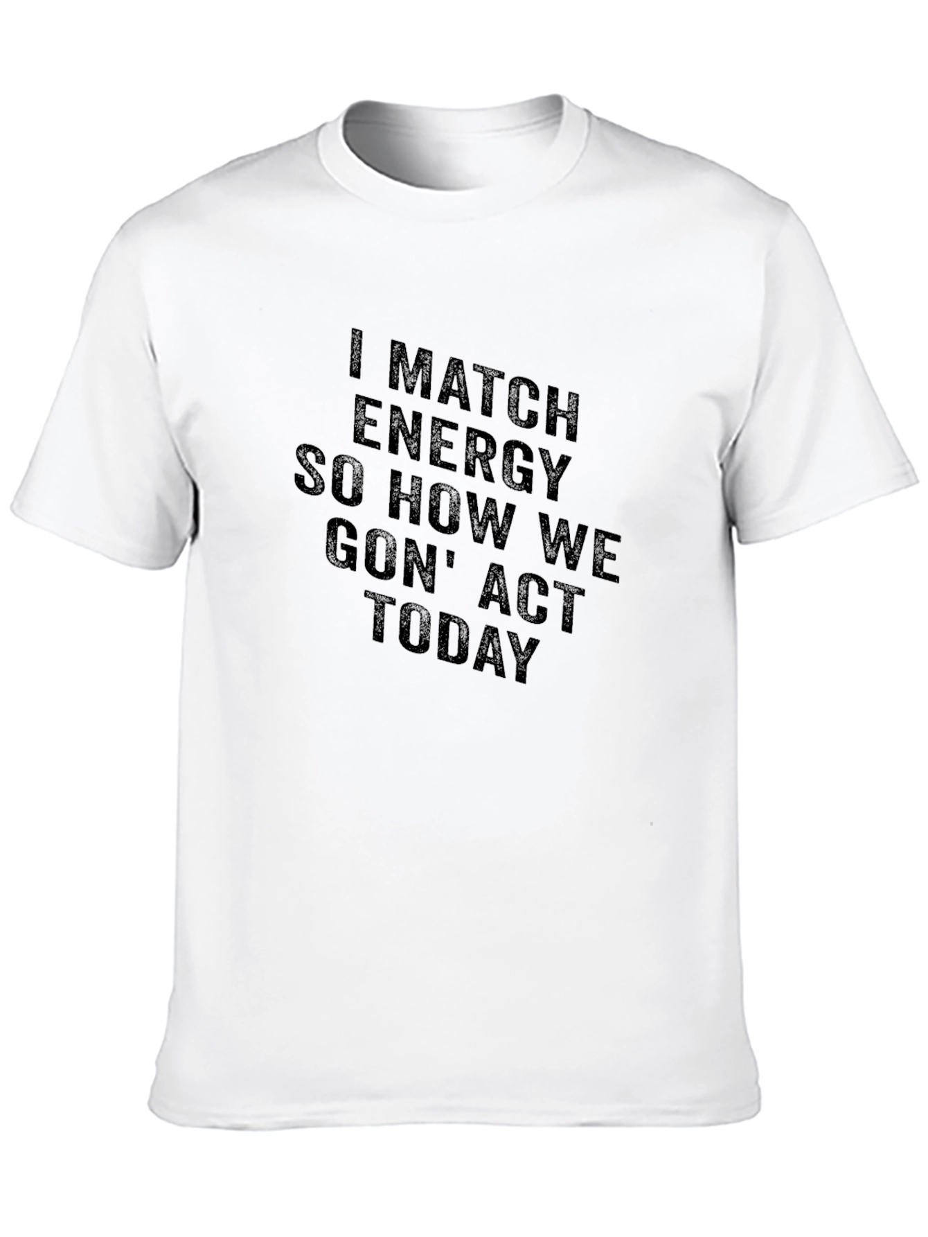 I Match Energy Black T-Shirt - Express Yourself