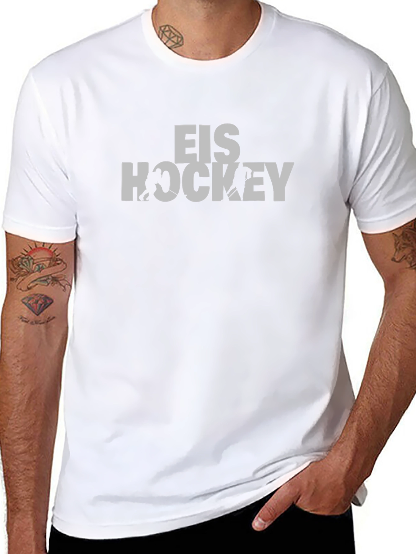 Eis Hockey Graphic Tee - Sporty Casual Style